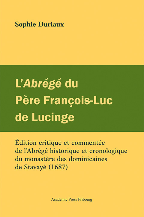 L’Abrégé du Père François-Luc de Lucinge